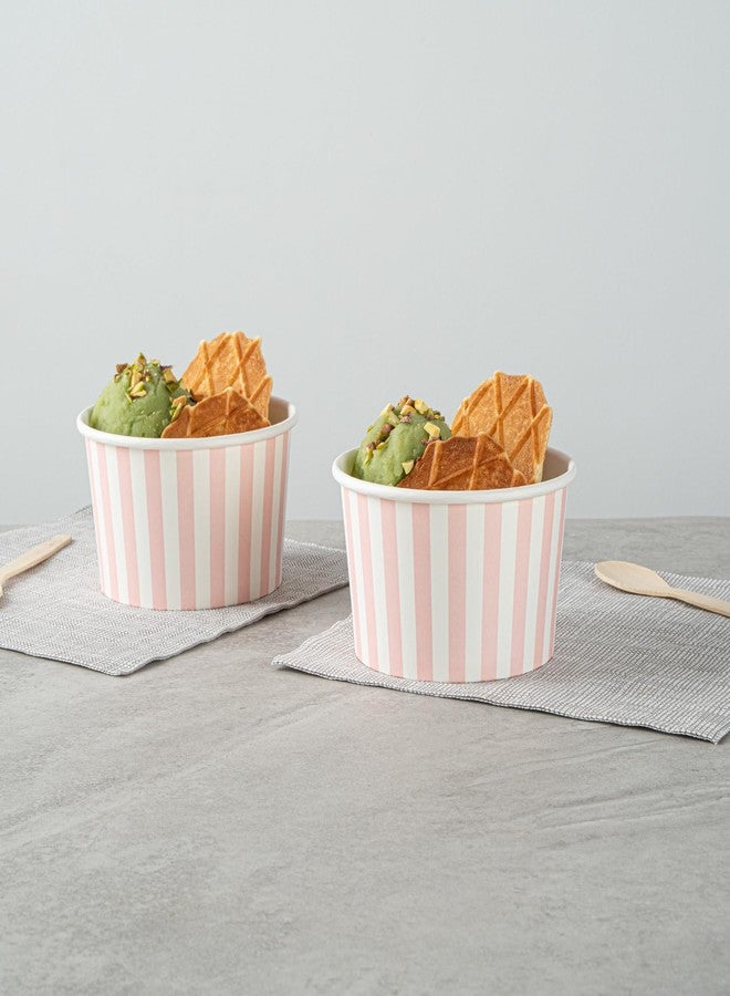 Restaurantware أكواب حلوى سعة 12 أونصة من رستورانت وير، 50 كوب آيس كريم قابل للتصرف - الأغطية تباع بشكل منفصل، أكواب فريو قوية، باللونين الوردي والأبيض، مناسبة للأطعمة الساخنة والباردة، مثالية للجيلاتو أو الموسى - Image 4