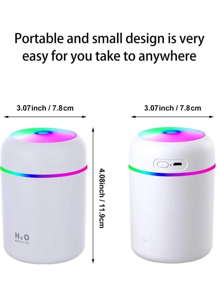 Auto Thrill Auto Thrill Humidifiers With Colorful Light For Room Bedroom Office Car White  - Image 3