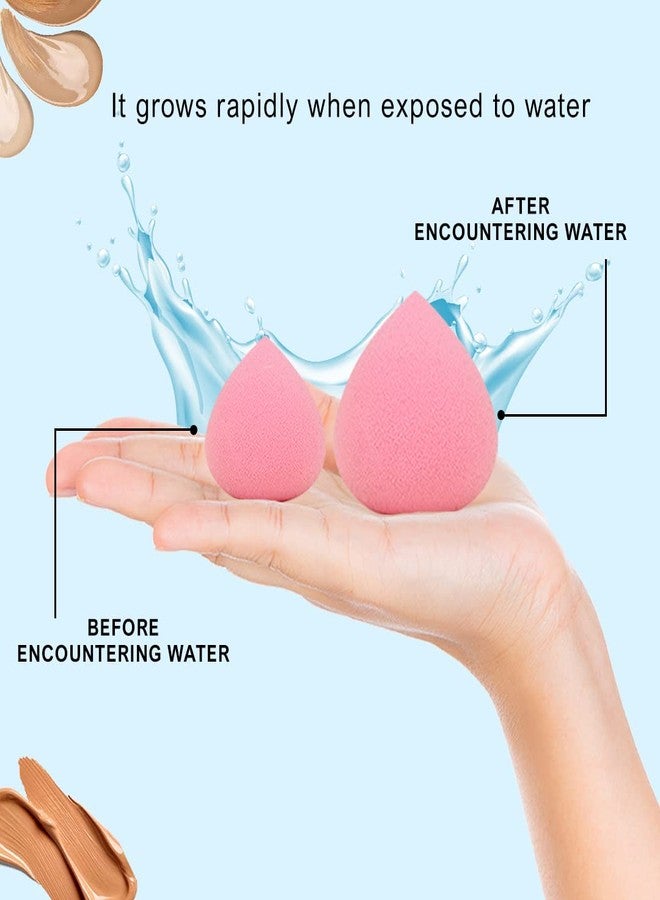 INCOLOR Face Makeup Beauty Blender Sponge Puff for Powder Concealer and Foundation Applicator Set of 3 (Avocado) - Image 5
