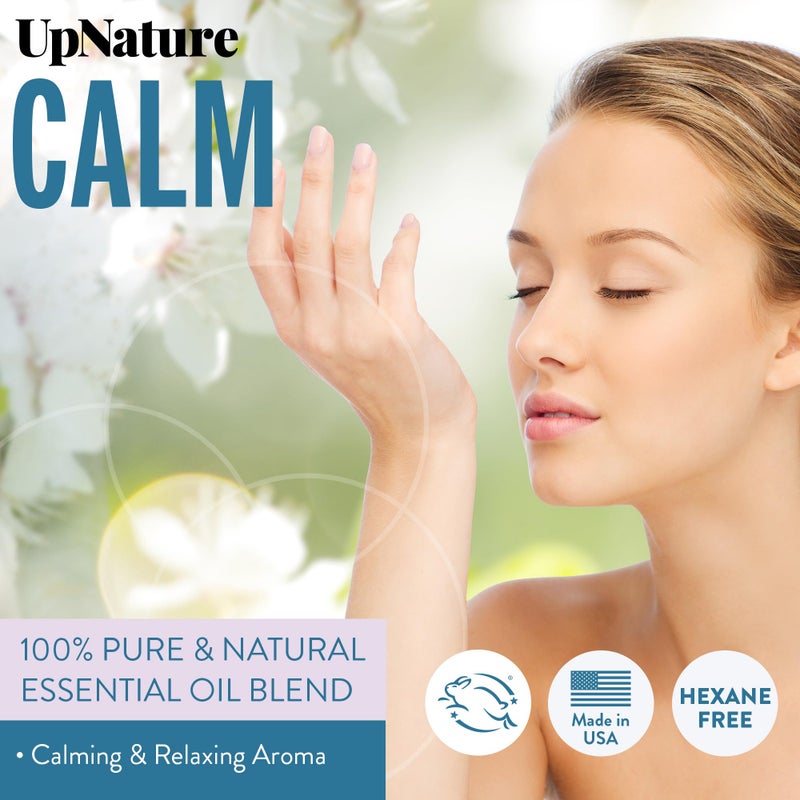 UpNature Calm Essential Oil Roll On - 100% Natural Stress Relief Aromatherapy - Self Care Gifts for Women & Men - Image 2