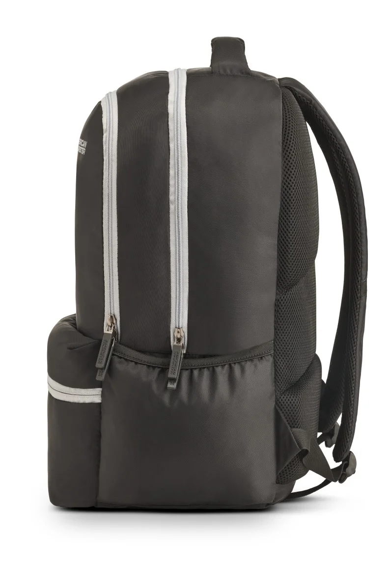 AMERICAN TOURISTER Slate 2.0 Backpack 01, 34L Capacity, Polyester, Black|Fits 15.6" Laptop|Designed For Comfort|Voluminous Front Pocket|Lightweight|Bottle Holder - 1 Year International Warranty