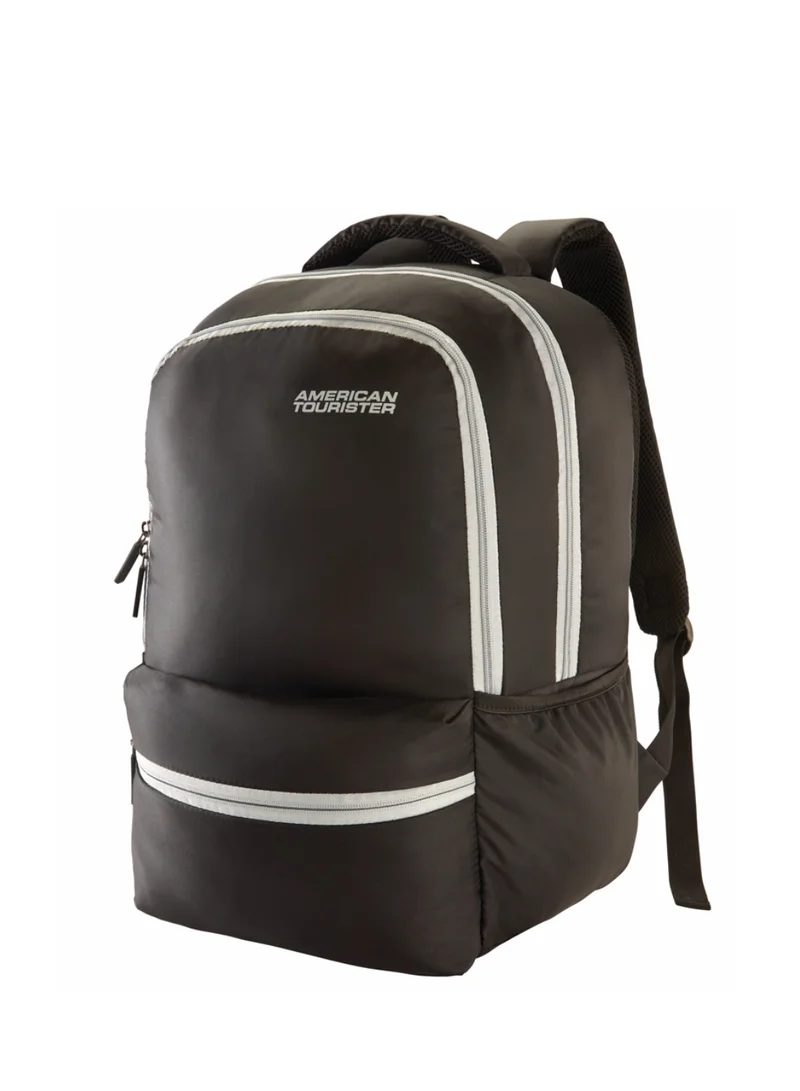 AMERICAN TOURISTER Slate 2.0 Backpack 01, 34L Capacity, Polyester, Black|Fits 15.6" Laptop|Designed For Comfort|Voluminous Front Pocket|Lightweight|Bottle Holder - 1 Year International Warranty