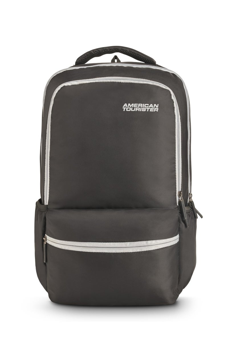 AMERICAN TOURISTER Slate 2.0 Backpack 01, 34L Capacity, Polyester, Black|Fits 15.6" Laptop|Designed For Comfort|Voluminous Front Pocket|Lightweight|Bottle Holder - 1 Year International Warranty - Image 1