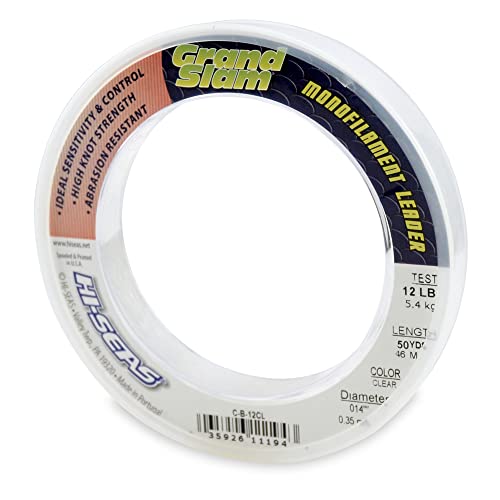 HI-SEAS Grand Slam Monofilament Leader, 12-Pound Test, Clear - Image 1