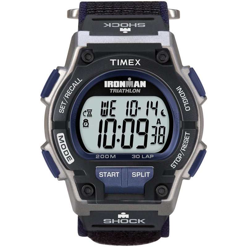 Timex Men's Ironman Triathlon Endure 30 Shock 42mm Watch – Black & Silver-Tone Case with Black Fast Wrap Strap - Image 2