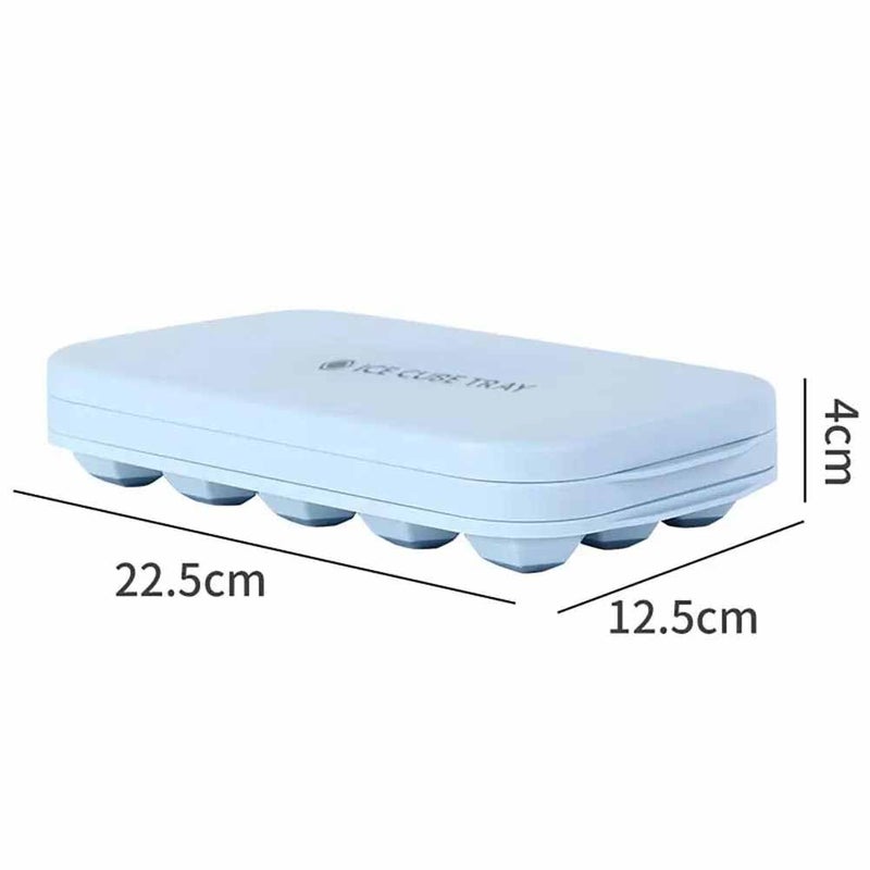 TGOPIT Ice Cube Tray with Lid Ice Cube Trays for FreezerPress Type Silicone Square Ice Cube MoldFoodGrade Ice Cube Moulds Release All Ice Cubes in One Second Reusable 15 Ice Cube TrayMulti - Image 2