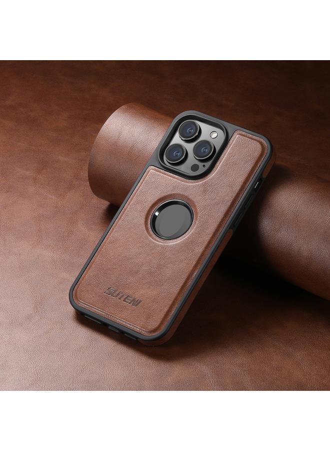 Suteni Case For iPhone 13 Pro G1 Magsafe Leather Back Phone Case - Image 2