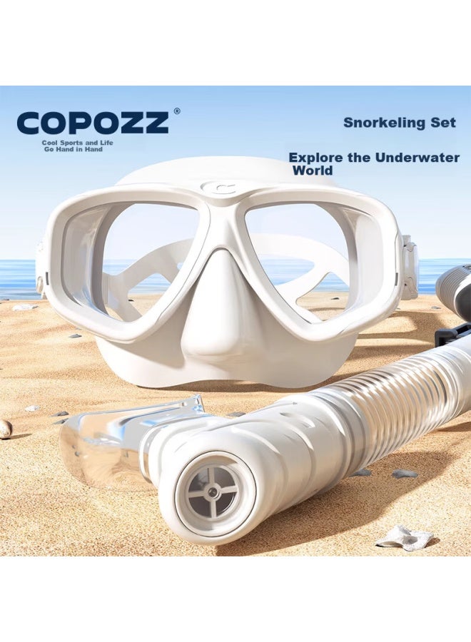 Copozz Coolbreaker Snorkeling Mask Underwater Diving Goggles Full Dry Swimming Gear Black Mask And Snorkel Set - Image 2