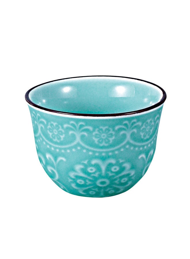 Trust 12-Piece Porcelain Cawa Cup Set 110ML Light Blue - Image 2