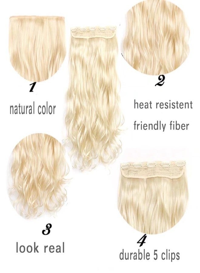 iLUU Hot Pink Cosplay Wedding Synthetic Hair Clip in Long Curly Extensions 100g 24" Wavy Thick Hairpiece Hair Extensions 5 Clips on Synthetic Hair Extension for Party - Image 4
