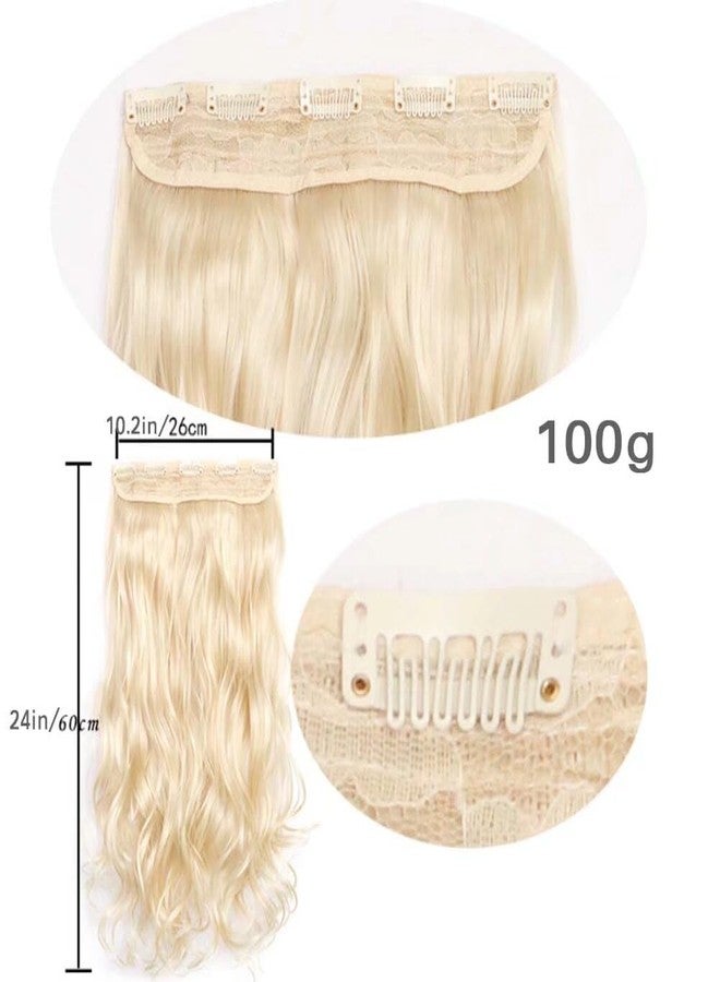 iLUU Hot Pink Cosplay Wedding Synthetic Hair Clip in Long Curly Extensions 100g 24" Wavy Thick Hairpiece Hair Extensions 5 Clips on Synthetic Hair Extension for Party - Image 3