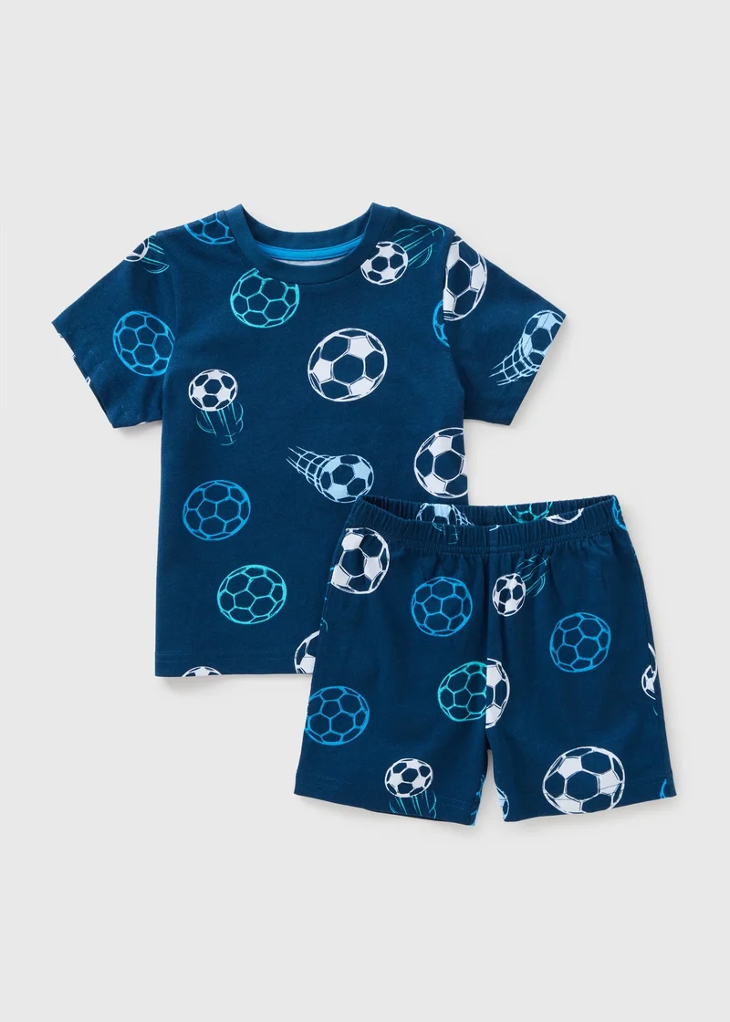 Matalan Boys Navy Football Pyjama Set
