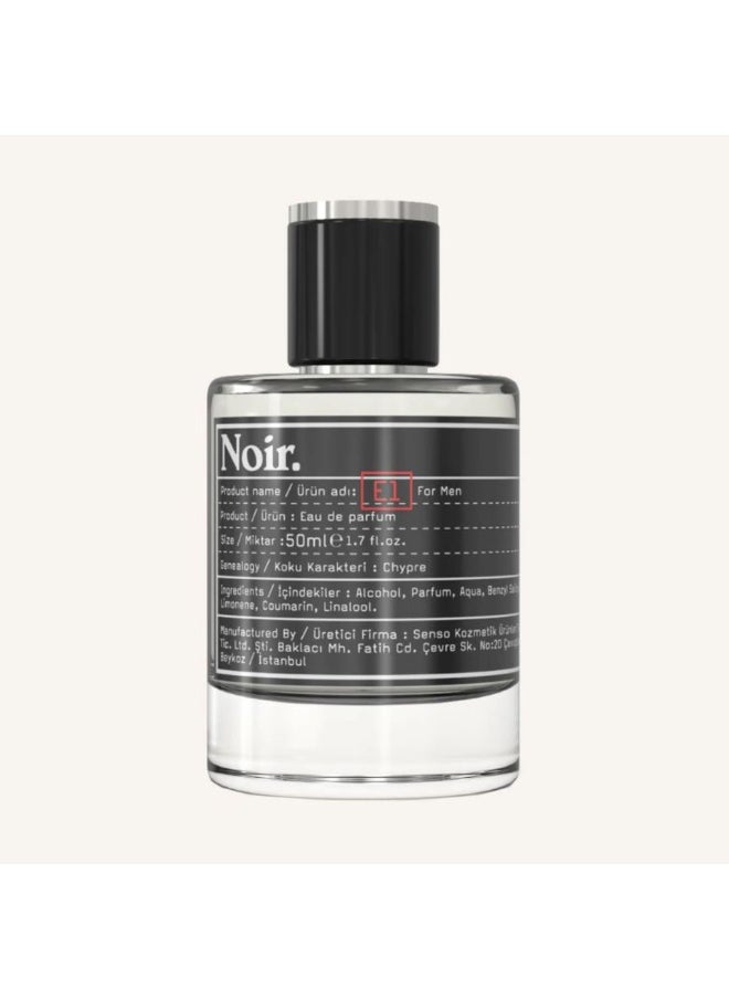 noir NOIR E1 Men's EDP Perfume- Chypre 50ml | The choice of those who want to create their own legend  - Image 2