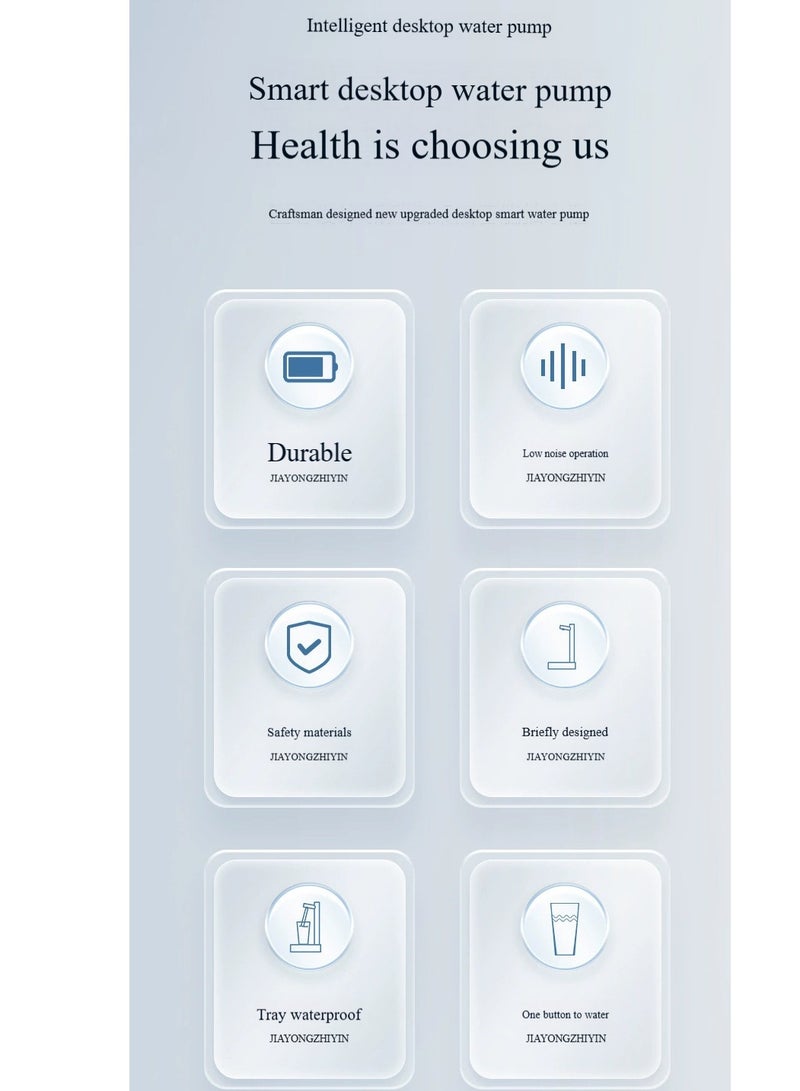 Seven modes  Kettle Pump Water Dispenser, Desktop Electric Water Dispenser, Automatic Drinking Water Pump for  Universal Bottles, Portable Kettle Pump for Home, Office, USB Charging 1800mAH - Image 3