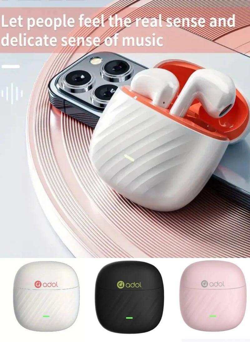 Adol Bluetooth Earbuds With Mic Noise Cancelling Over Ear For Android & Iphone Work Gaming 36 continuous hours of listening - Image 1