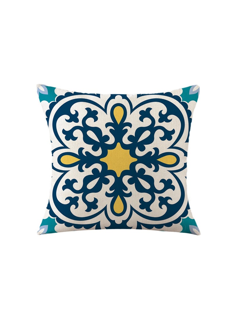 FASHION HOME مجموعة من 4 أغطية وسائد مزخرفة لغرف المعيشة والحديقة والديكور الخارجي - Image 4