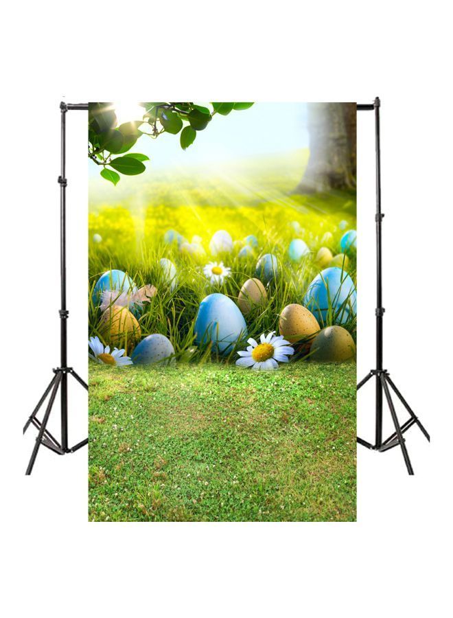 NIBEMINENT Eggs Themed Photography Background 0.9x1.5meter Green/Blue/White  - Image 2