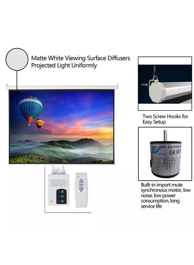 Taimi Electric Screen Projector with Remote Control 350x300cm  - Image 3