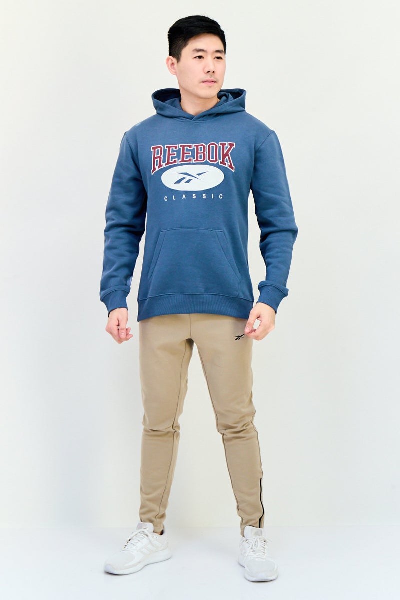 Reebok Men Sportswear Fit Long Sleeves Outdoor Hoodie, Slate Blue  - Image 3