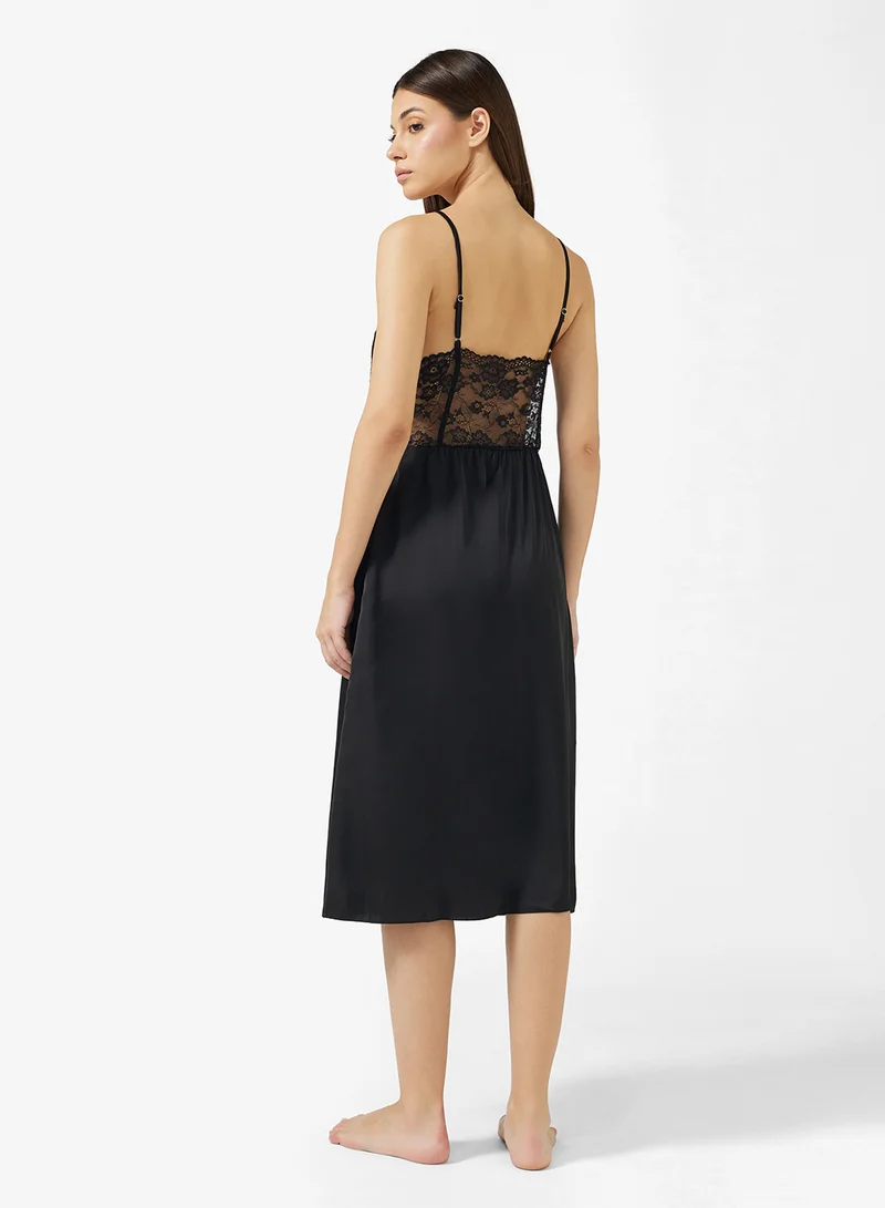 ELLA Night Dress With Corset Detail