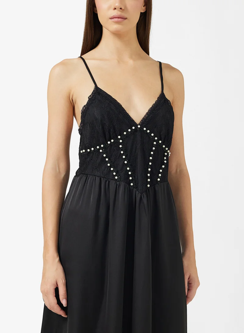 ايلا Night Dress With Corset Detail