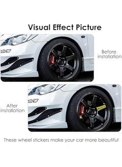 Generic Wheel Stickers, Racing Cars Stickers, and Letter Stickers, Suitable for Te37 Wheels (Yellow)  - Image 3