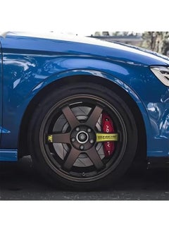 Generic Wheel Stickers, Racing Cars Stickers, and Letter Stickers, Suitable for Te37 Wheels (Yellow)  - Image 5