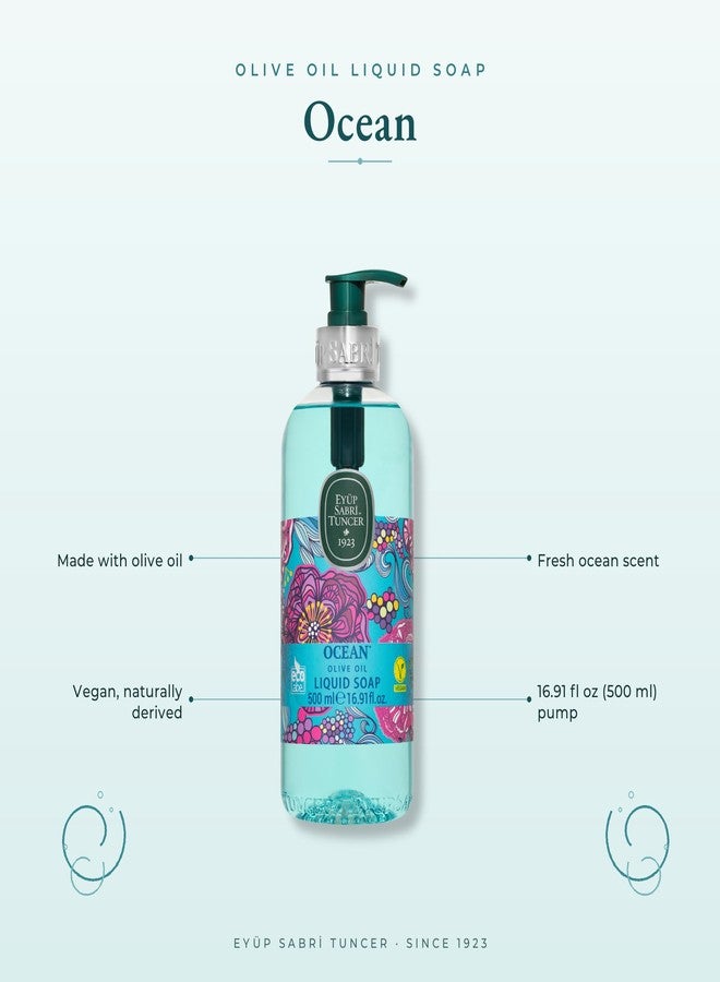 EST Eyup Sabri Tuncer Olive Oil Hand Soap, Ocean, 16.9 fl oz (500 ml) - Image 5