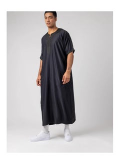 xozgdovg Side Pocket of Men's Robe with Sleeve Rope Embroidery and National Style  - Image 1