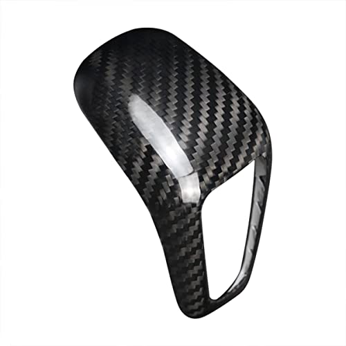 suupar Real Carbon Fibre Gear Shift Knob Trim Cover for Porsche Cayenne/Porsche Cayenne New Energy 2018-2025 Porsche Cayenne Accessories (Black) - Image 2