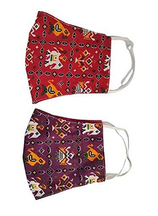 BSD Organics BSD Organics Assorted Multi color - Cotton Face Masks with free seeds for soft on skin (Pack of 20)  - Image 2