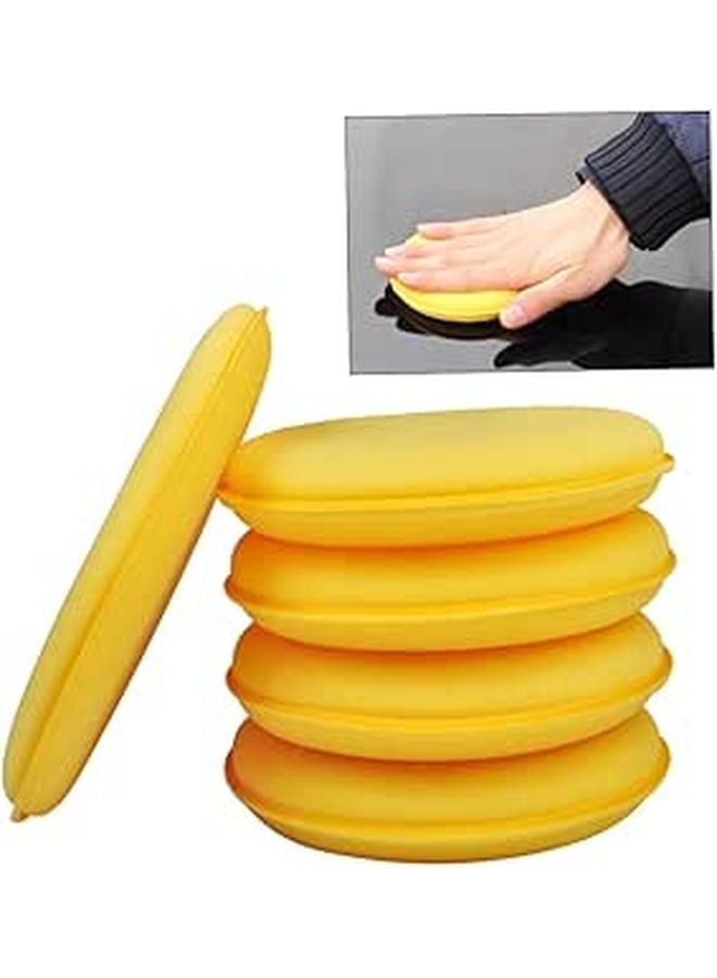 5Pcs High Density Car Wash Sponges And Cleaning Pads Auto Detailing Tool - Image 1