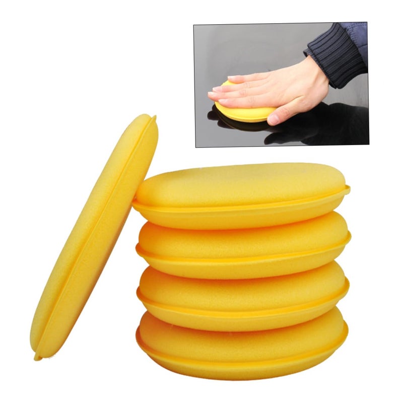 5Pcs High Density Car Wash Sponges And Cleaning Pads Auto Detailing Tool - Image 2