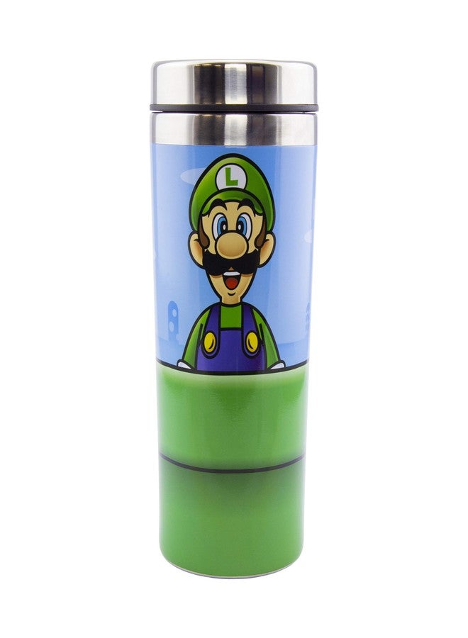 Paladone Super Mario Warp Pipe Travel Mug - 450 ml Stainless Steel - Officially Licensed Nintendo Merchandise - Image 2