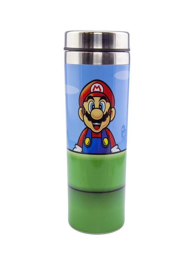 Paladone Super Mario Warp Pipe Travel Mug - 450 ml Stainless Steel - Officially Licensed Nintendo Merchandise - Image 1