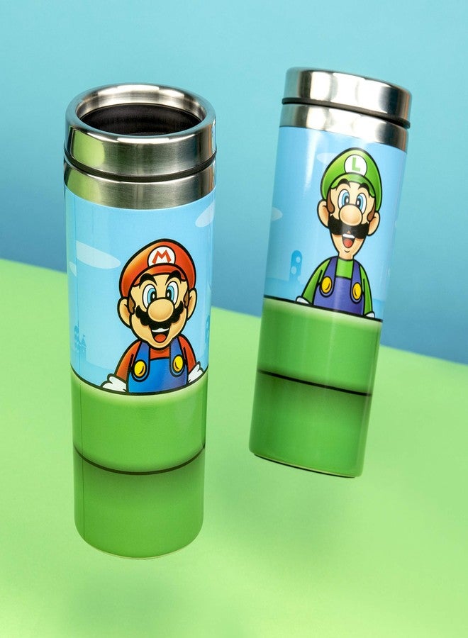 Paladone Super Mario Warp Pipe Travel Mug - 450 ml Stainless Steel - Officially Licensed Nintendo Merchandise - Image 3