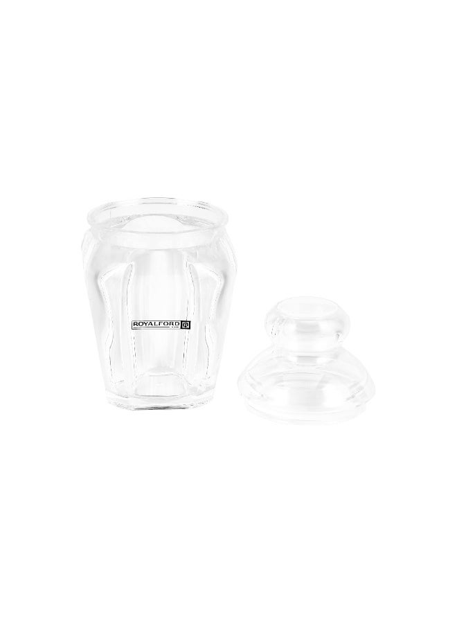 Royalford 200ml Multipurpose Acrylic Jar RF12766 Elegant and Sleek, Durable Storage Box with Clear Lid and Body clear 200ml - Image 2