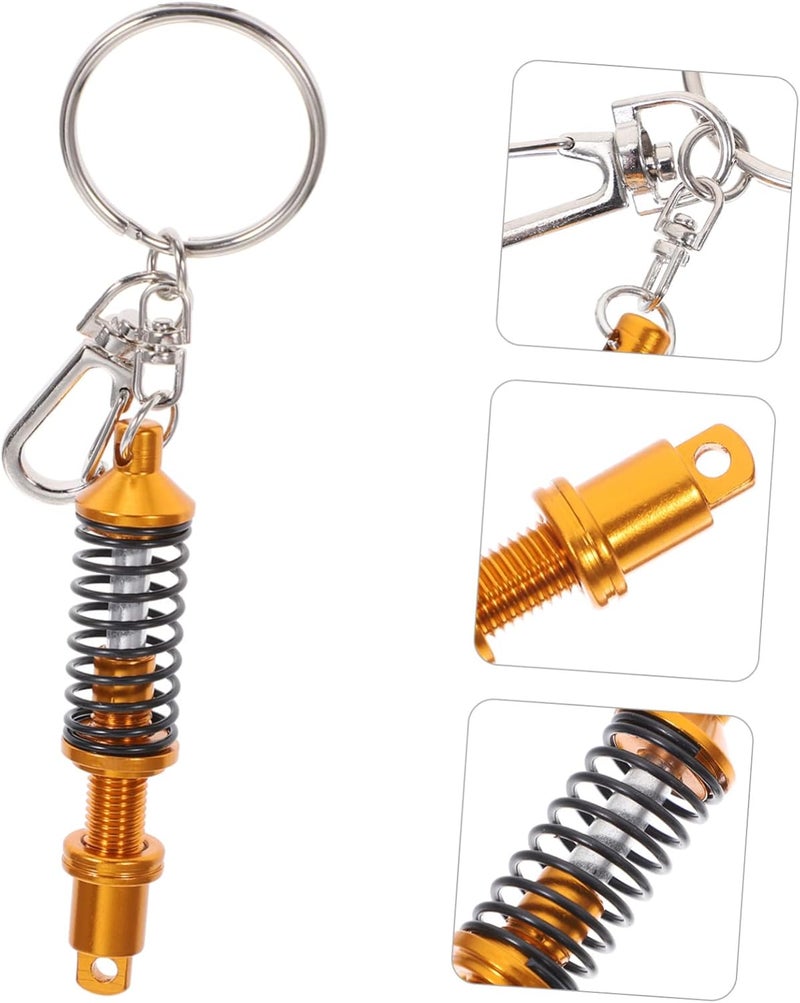 Gulf climate tested upgraded quality Cabilock 2pcs Metal Coilover Keychain with Stretchable Spring Shock Absorber Pendant for Car Key Holder Realistic Automotive Accessory Practical Bag Hanging Decoration Labor saving Easy clean surface Flexible usage build Local & cross border ship compatible Global standard processed material Trendy versatile build Simplified versatile design Salt resistant coating Diverse application fit Various size alternatives Smooth joint Full village delivery cover KSA local stock Daily universal pick Ready order processing Flexible anti-break Globally selected raw material Balanced structure Various fittings Diverse operation compatible All budget friendly options Heat insulation layer Fast & slow shipment compatible Coast & inland available - Image 4