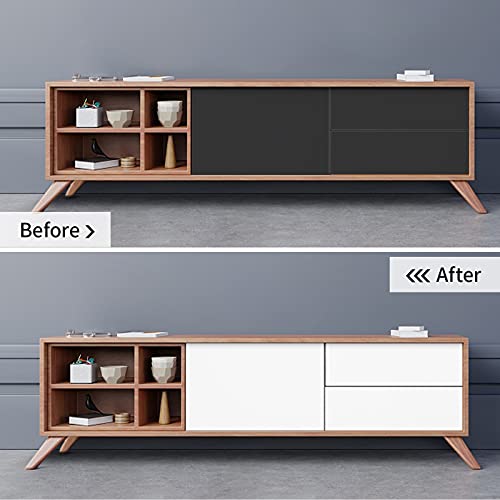 seonta 16"x78.7" Matte White Wallpaper Peel and Stick Contact Paper Self Adhesive Removable Warpping Decorative Vinyl Film Waterproof Wall Paper for Walls Countertop Cabinets Furniture - Image 3