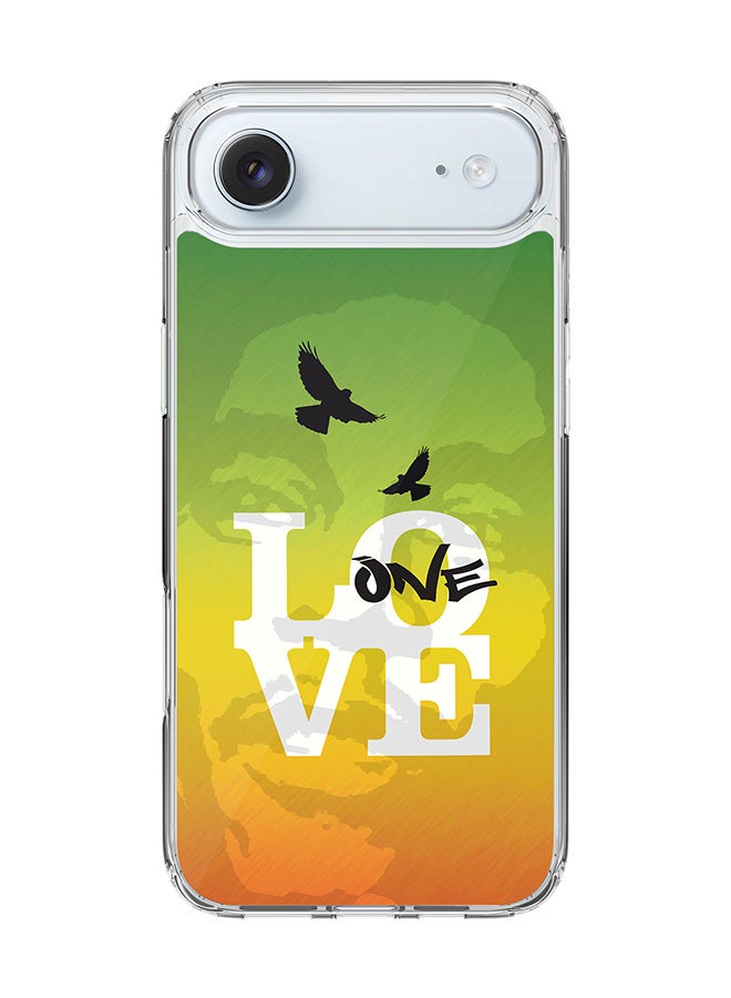 Stylizedd Classic Clear MagSafe Case for iPhone 17 Air , Hybrid Soft Case Flexible Edges Anti Drop TPU PC Gel Thin Transparent Cover [ Designed for iPhone 17 Air ] - One Love