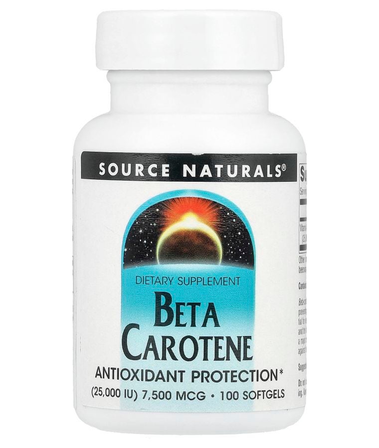 Beta Carotene  7500 mcg (25000 IU) 100 Softgels
