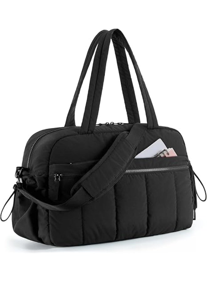 Bukela Gym Bag for Women, Duffle Bag for Travel with Wet Pocket, Lightweight Carry on Weekender Duffel, Water Resistant - Image 1