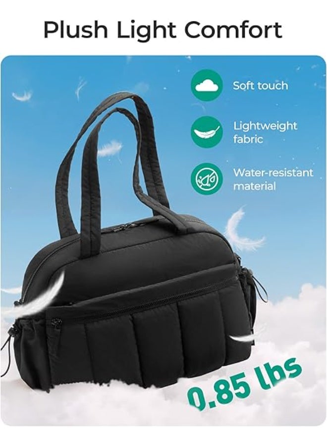 Bukela Gym Bag for Women, Duffle Bag for Travel with Wet Pocket, Lightweight Carry on Weekender Duffel, Water Resistant - Image 2