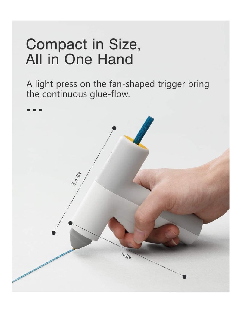 Cordless Hot Glue Gun, 20 Sticks, 30S Heating Fast, USB Rechargeable Melt Lithium Gun Tools, Smart-Power-off Perfect for Crafts, DIY Arts, Quick Home Repairs  - Image 5
