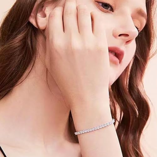 Zytiqt 2PCS Bracelets for Women Stylish, Adjustable Sliding Clasp White and Rose Gold Finish, Elegant Design for Casual and Formal Wear, Ideal Gift for Various Occasions - Image 4