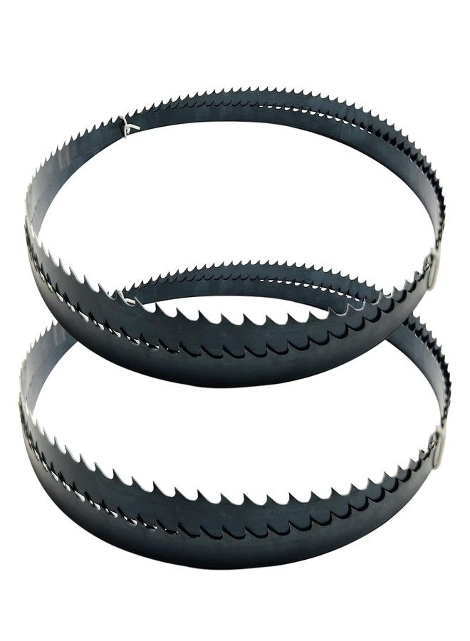 شفرات منشار شريطي من FOXBC مقاس 93-1/2 بوصة × 3/8 بوصة × 6 TPI لقطع المنشار الشريطي مقاس 14 بوصة من Craftsman وDelta وRockwell وGrizzly وJet وRikon وSteel City وGeneral وRidgid - عبوة من قطعتين - Image 1