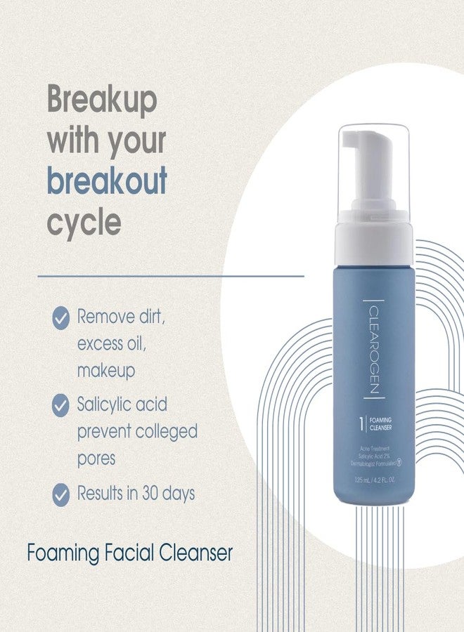 Clearogen منظف الوجه الرغوي كليروجين، غسول وجه للنساء/الرجال، غسول وجه، صابون وجه، منظف حب الشباب، غسول وجه، غسول وجه رغوي - Image 5