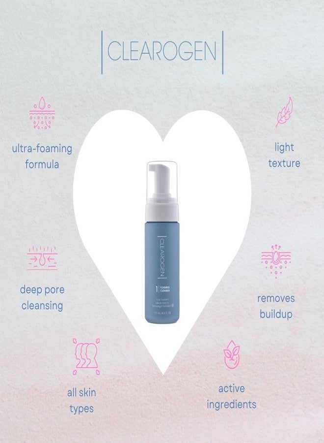 Clearogen منظف الوجه الرغوي كليروجين، غسول وجه للنساء/الرجال، غسول وجه، صابون وجه، منظف حب الشباب، غسول وجه، غسول وجه رغوي - Image 4