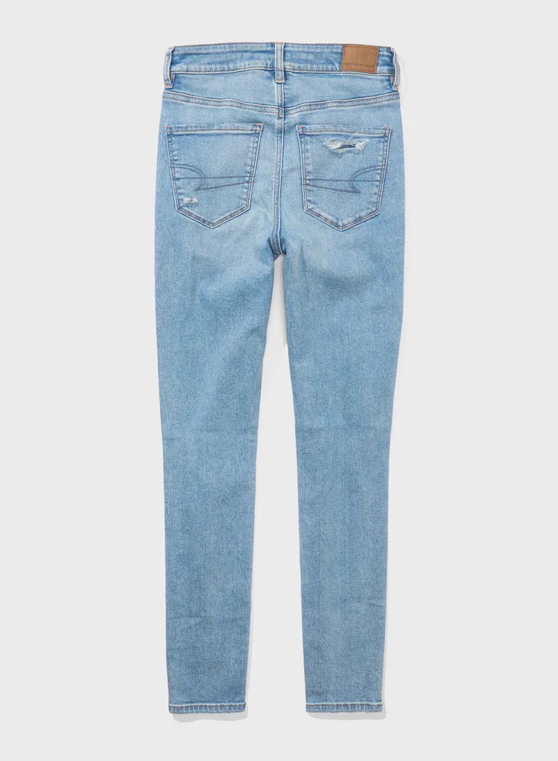 American Eagle High Waist Ripped Jeggings