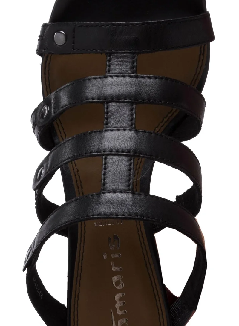 Tamaris Leather Midheel Sandals